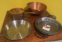 Overview of all four items on wooden surface