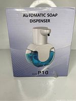 Front view of the box showing the dispenser image and model P10