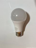 Single A19 LED grow light bulb with E26 base, white frosted finish.