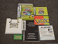 All lot contents laid out on surface