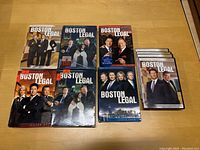 Boston Legal DVD box sets of multiple seasons including season 1-5 in various packaging formats including boxed sets.