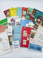 All booklets laid out showing covers and titles