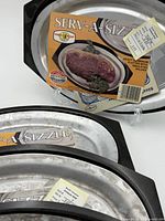 Group of four platters showing overall condition