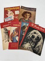 Group shot of all six magazines fanned out