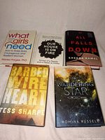 Front covers of all five hardcover books