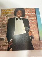 Front cover of gatefold sleeve showing Michael Jackson image
