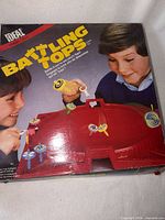 Front of original Battling Tops box