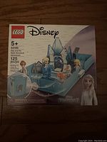 Front view of LEGO Disney Elsa and the Nokk Storybook Adventures set box, showing the design and characters.