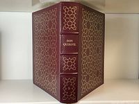 Front and back cover with gilt decorations and spine with lettering 'Don Quixote'