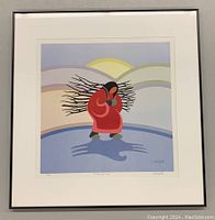 Full view of framed print showing artwork and overall condition