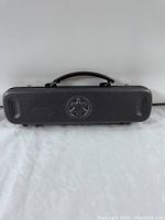 Closed hard-shell Yamaha case with handle