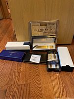 Lot of pens in their original boxes including Pinnacle, Waterman Paris, Sigma, Billblass, and the Attacker gentlemen's gift set