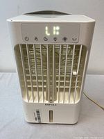 Front view of the Bapole Portable Air Cooler showing digital LED display and air vents.