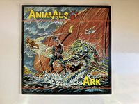 Front of The Animals 'Ark' album cover showing colorful Viking and sea creature illustration