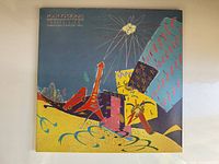 Front view of the Rolling Stones "Still Life" vinyl album cover with colorful abstract design and tour details.