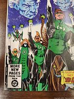 Close-up front cover showing multiple Green Lantern characters and title logo.