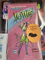 Front of Lotus VHS cassette with cover illustration and Todd McFarlane credit