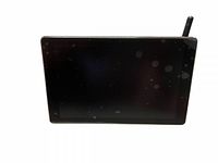 Front view of the Rand McNally OverDryve 7 Pro GPS device showing the screen with visible smudges and attached antenna on top right corner.