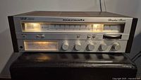Front view of Marantz SR 1000 receiver powered on