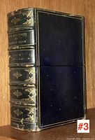 First photo shows the two volumes in a matching black leather slipcase with gilt detailing on spines in antique condition.