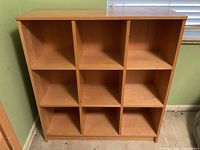 Front view showing full 3x4 grid of cubbies