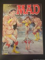 Full cover of Mad Magazine No. 285 from March 1989 showing wrestlers caricatures in wrestling ring.