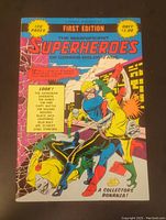 Front cover of the comic book showing artwork and text including title, edition, page count, price, and character names.