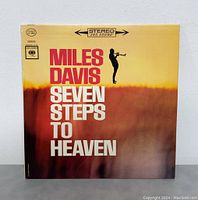 Front cover of Miles Davis Seven Steps to Heaven vinyl record showing the artwork and title.
