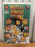 Front cover of Mortal Kombat 3 Blood & Thunder comic issue #3 showing the title and characters.