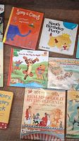 Overview of multiple children's books showing titles and cover art for identification