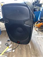 Front view of Power Pro Audio PPA-5515ABE speaker showing 15″ woofer behind metal grille.