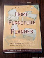 Front cover of the furniture planner kit showing the product name and a few furniture illustrations.