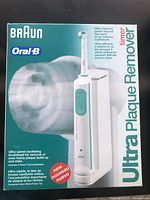 Front of sealed Braun Oral-B Ultra Plaque Remover box