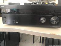 Front of Sony STR-DH540 receiver showing controls and ports