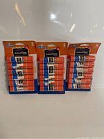 Three packs of Elmer's School Glue Sticks, each pack with 6 sticks, total of 18 sticks. The packaging is new and unopened.