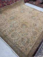 Full top view of the rug showing overall design and shape
