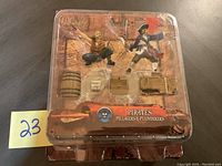 Photo of Forces Of Valor Pirates set in packaging showing two pirate figures and five accessories.