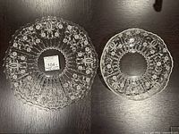Top view of platter and bowl showing size and design
