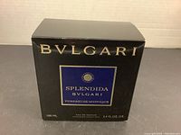 Front view of black box of Bvlgari Splendida Tubereuse Mystique Eau de Parfum 100ml showing brand and product name.
