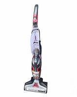 Front view of entire upright Hydro Clean SC930A floor washer vacuum showing cleaning head with transparent front and body including water tank and handle controls.