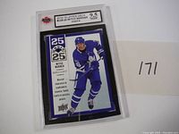 Front view of the graded 2018-19 Upper Deck Mitch Marner hockey card showing the certification and KSA 9.5 NGM grade.