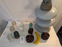 All insulators overview with banana for scale
