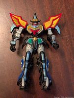 Front view of the Power Rangers Mystic Force Titan Megazord figure showing detailed paint and armor design.