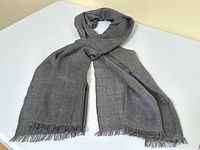 Scarf draped to show overall look and drape