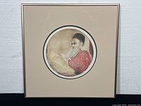 Framed limited edition Judaica print showing full artwork and frame.