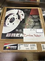 Box of Bremsen Bendix Wagner brake rotor showing brand, product labeling and identification details.