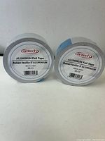 Two rolls of Xantech aluminum foil tape with clear labels indicating model 89-21, 48mm width size