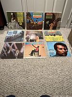 All nine Herb Alpert & The Tijuana Brass albums laid out front cover visible