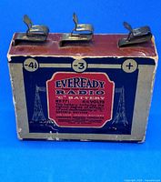 Front view showing Eveready branding and electrical terminals on top.