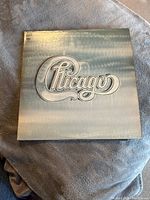 Front of Chicago 2 LP vinyl record set album cover with silver reflective design and Chicago logo.